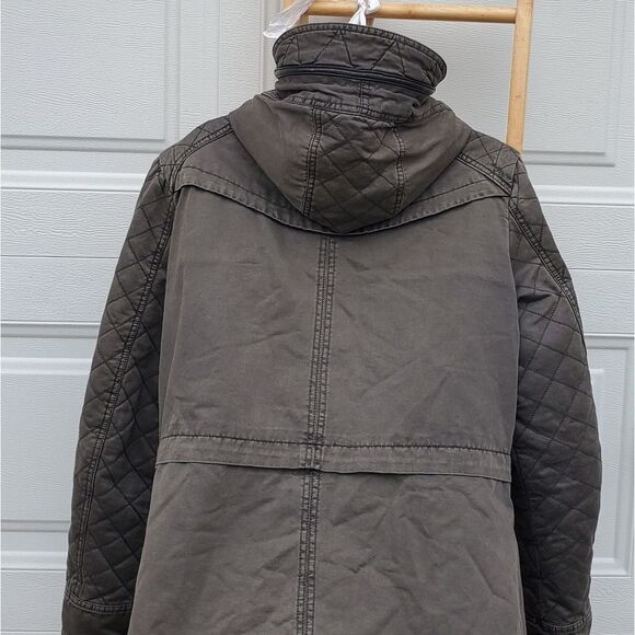 Guess  Coat Women’s Size Large Army Green Utility - Picture 2 of 8